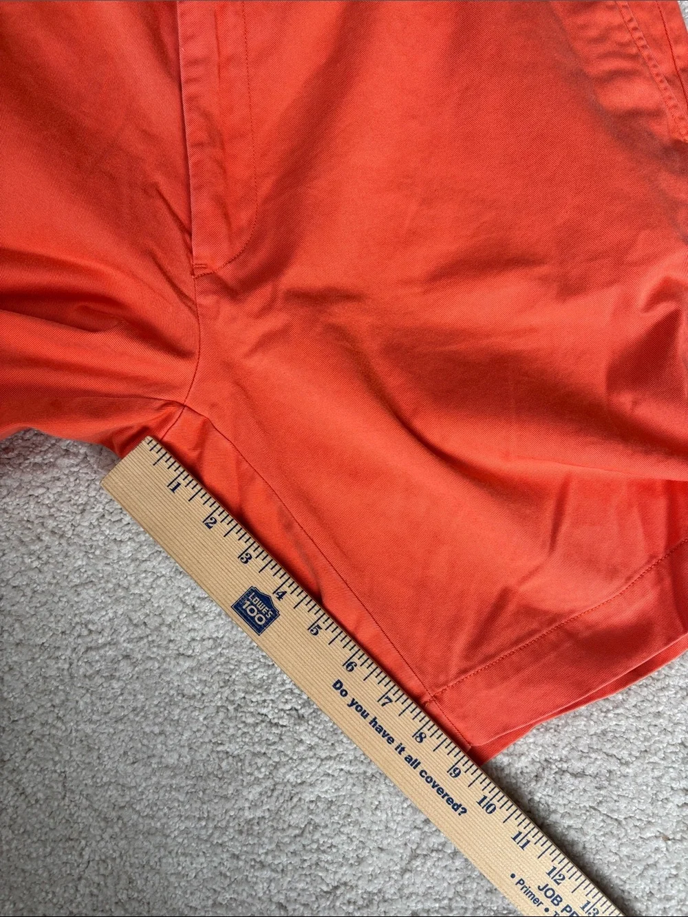 Polo Ralph Lauren Chino Classic 9” Shorts Golf Travel Preppy Orange Mens Size 38